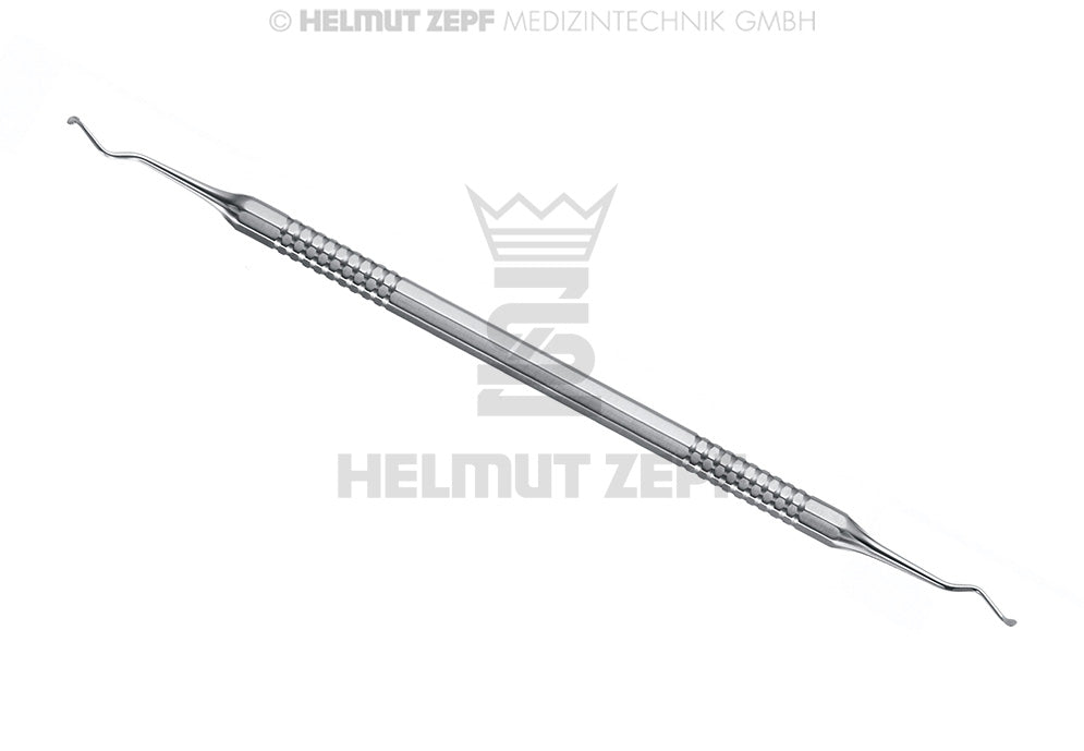 Dental Excavator #127/128 Ø 2.0mm Double-Ended Stainless Steel Handle by Helmut Zepf No. 24.708.27