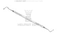 Helmut Zepf double-ended dental excavator stainless steel #135/136 Ø 2.5mm No. 24.709.35