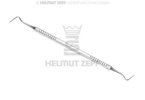 Helmut Zepf double-ended dental excavator stainless steel #145/146 Ø 1.0 mm handle, No. 24.709.45