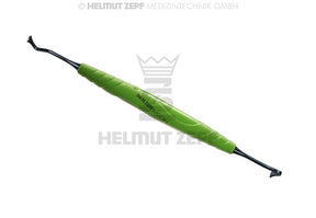Dental Composite Instruments Attin Compo Knife #2 Yellow-Green bIONIK Handle ZEPF NANOPAL Coating Mesial Distal Surfaces Helmut Zepf