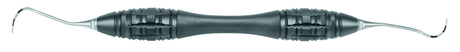 Furcation Curette Nabers Curved Double Ended TOUCHGRIP Design by Hürzeler & Zuhr, 3-6-9-12mm Graduation, Helmut Zepf