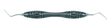 Furcation Curette curved fine tips TOUCHGRIP design by Dr. Hürzeler & Zuhr Helmut Zepf No. 24.744.65HZU