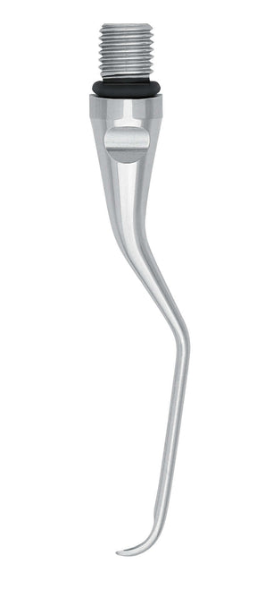Gracey Curette Insert Gracey 6 M5 dental hygiene tool with curved tip and threaded metal shank