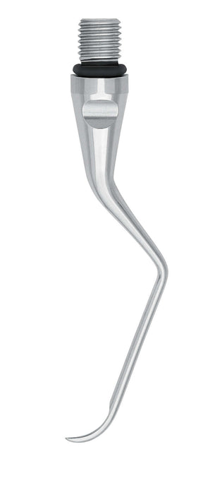 Gracey Curette Insert Gracey 8 M5 Titanium dental scaling tip with curved blade and threaded connector