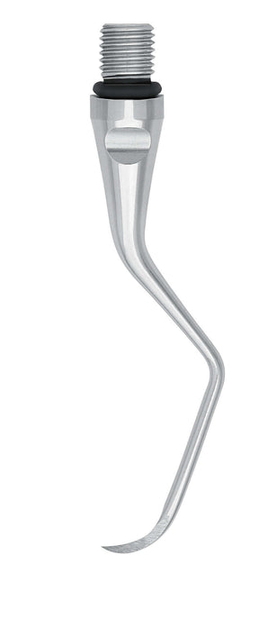 Scaler Insert M23A Right Side dental tool with curved tip and threaded connector for ultrasonic scaling procedures