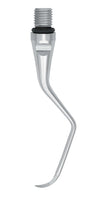 Scaler Insert M23A Right Side dental tool with curved tip and threaded connector for ultrasonic scaling procedures