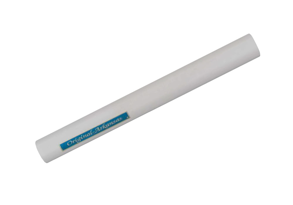 Original Arkansas sharpening stone 110mm, round shape, essential tool for precision sharpening.