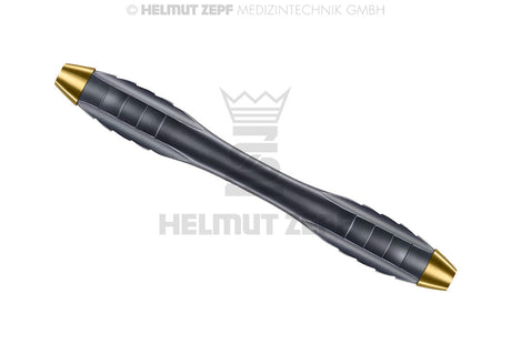 Helmut Zepf Z-Shape relax double ended dental handle with Nanopal coating, yellow, M4x0.5mm for curettes & scalers