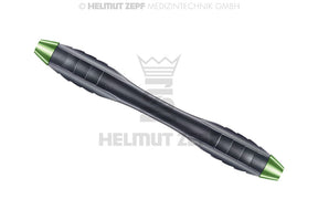 Helmut Zepf Z-Shape relax double ended handle nanopal coating, M4x0.5mm, yellow-green, for curettes & scalers