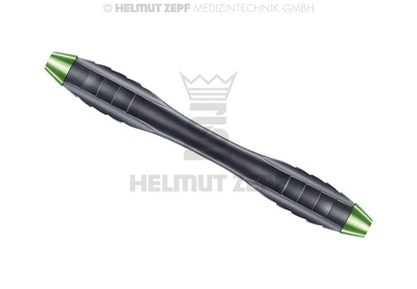 Helmut Zepf Z-Shape relax double ended handle nanopal coating, M4x0.5mm, yellow-green, for curettes & scalers