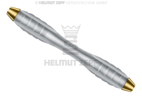 Helmut Zepf Z-Shape ergonomic double ended dental handle yellow M4x0.5mm for curettes scalers 100mm