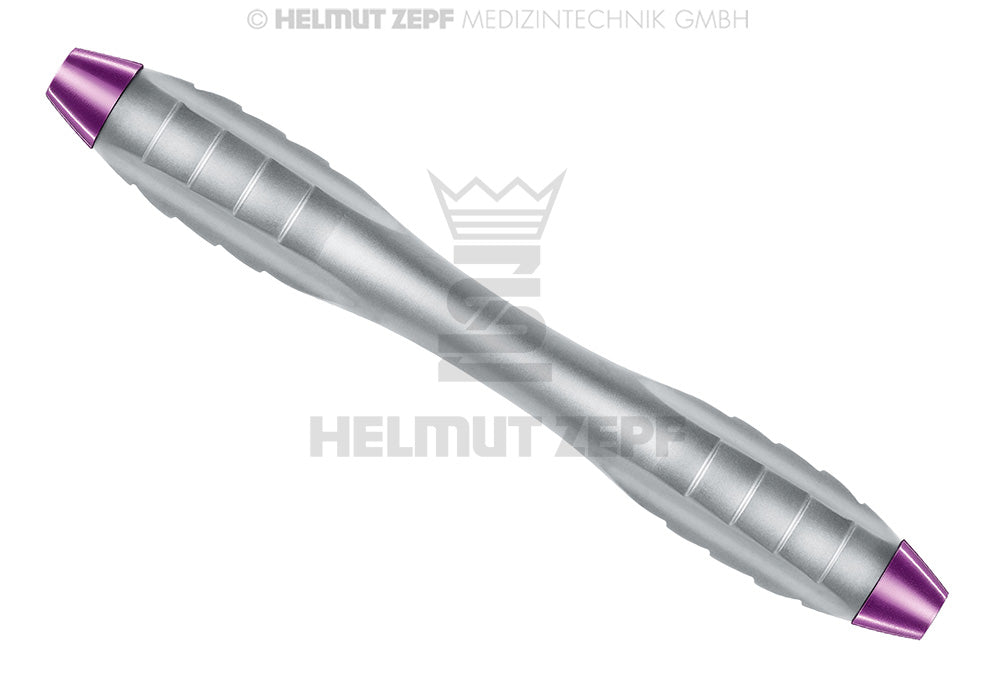 Z-Shape Relax ergonomic double ended dental handle interchangeable curettes Signal Purple M4x0.5mm Helmut Zepf