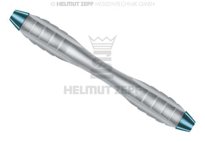 Z-Shape Relax turquoise ergonomic dental handle interchangeable curettes scalers, double-ended M4x0.5mm, 100mm by Helmut Zepf