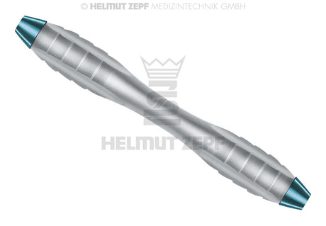 Z-Shape Relax turquoise ergonomic dental handle interchangeable curettes scalers, double-ended M4x0.5mm, 100mm by Helmut Zepf