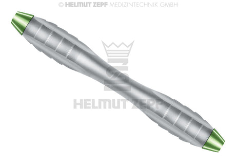 Helmut Zepf Z-Shape relax double ended handle M4x0.5mm yellow-green 100mm for curettes & scalers