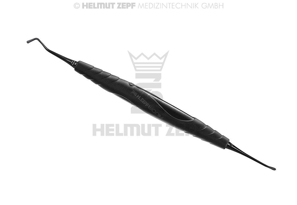Dental Composite Filling Instrument Spatula 1.8mm/2.6mm Beavertail bIONIK Handle NANOPAL Coating Helmut Zepf