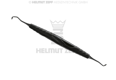 Dental Composite Filling Instrument Cone Plugger #1, Ø1.7mm molar bend, NANOPAL Coating, bIONIK Handle by Helmut Zepf