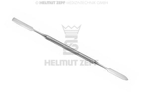 Helmut Zepf double-ended cement spatula stainless steel #3, octagonal handle, 8mm composite instrument