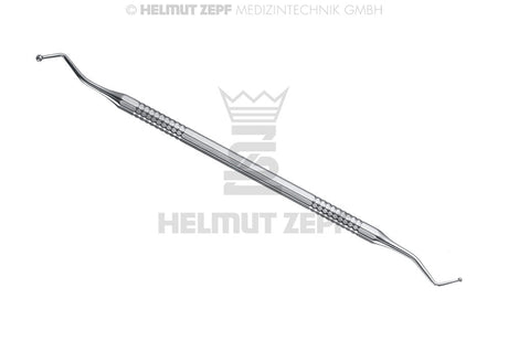 Helmut Zepf ball-shaped composite plugger instrument, Axial Dental Composite Instrument 1.6/2.5mm, No. 26.200.00