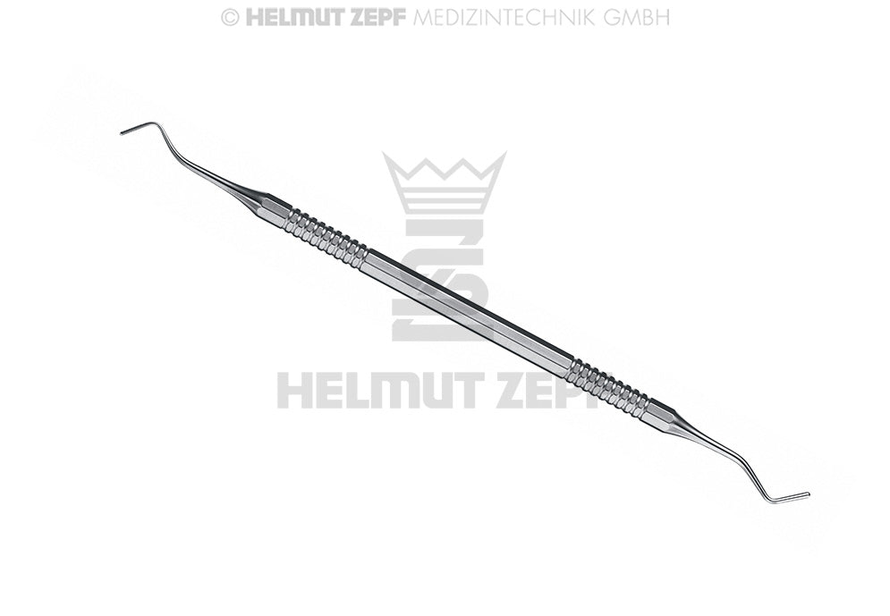 Helmut Zepf pear-shaped composite plugger instrument #17, axial, 0.8/1.4mm diameter – Dental Composite Instrument No. 26.200.17