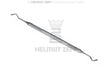 Helmut Zepf pear-shaped composite plugger instrument #19, 2.0/2.5mm Dental Composite Instrument, double-ended axial plugger