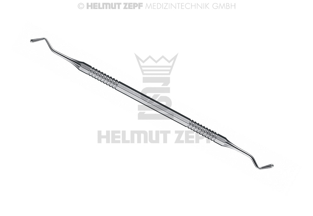 Helmut Zepf pear-shaped composite plugger instrument #19, 2.0/2.5mm Dental Composite Instrument, double-ended axial plugger