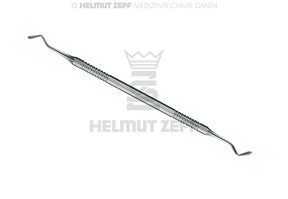 Helmut Zepf pear-shaped composite plugger instrument #19, 2.0/2.5mm Dental Composite Instrument, double-ended axial plugger