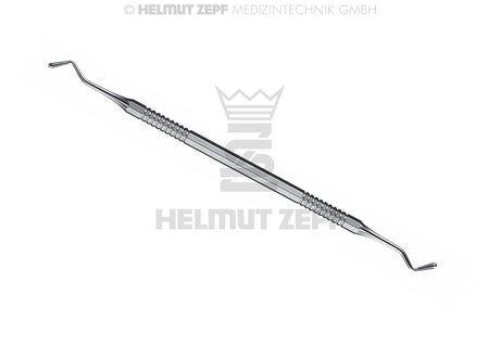 Helmut Zepf pear-shaped composite plugger instrument #19, 2.0/2.5mm Dental Composite Instrument, double-ended axial plugger