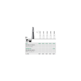 Busch 33 016 FG FISS CONE CC CARBIDE - (Pack of 6) Bur Made in Germany
