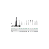 Busch 33 016 HP FISS CONE CC CARBIDE - (Pack of 6) Bur Made in Germany