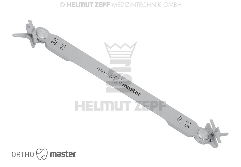 Orthodontic Bracket Positioner #1 System .018" Distance 3/3.5mm Helmut Zepf 33.261.01 Ortho Master Tool
