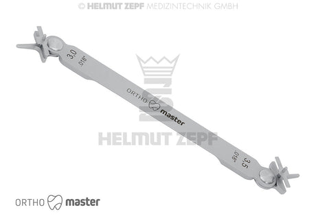 Orthodontic Bracket Positioner #1 System .018" Distance 3/3.5mm Helmut Zepf 33.261.01 Ortho Master Tool
