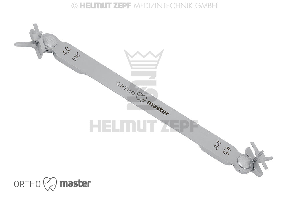 Orthodontic Bracket Positioner #2 System .018" 4/4.5mm Helmut Zepf 33.261.02 OrthoMaster