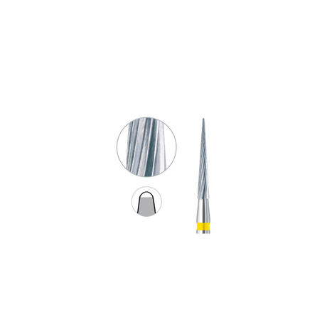Busch 335F 014 FG FINISHING BUR CARBIDE - (Pack of 2) Bur Made in Germany