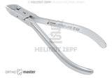 Orthodontic Pin and Ligature Cutter by Helmut Zepf No.33.760.21, 12cm carbide inserts, max 0.5mm soft wire