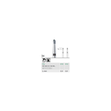 Busch 34 012 FG CROWN CUTTER CARBIDE - (Pack of 6) Bur Made in Germany