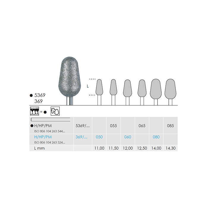 Busch 5369 065 HP DIAMOND SUPER-COARSE - (Pack of 1) Bur Made in Germany