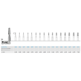 Busch 38 031 HP FISS CONE CC STEEL - (Pack of 6) Bur Made in Germany