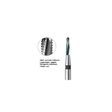 Busch 38R 012 FG CROWN CUTTER CARBIDE - (Pack of 6) Bur Made in Germany
