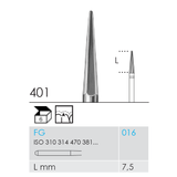 Busch ROTO-PRO Orthodontic Burs Mfg No 401 016 FG for adhesive residue removal after bracket treatment Pack of 6