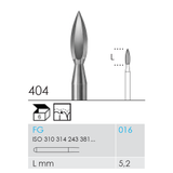Busch ROTO-PRO Orthodontic Burs No. 404 016 FG for adhesive removal after bracket treatment, Pack of 6