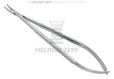 Castroviejo Needle Holder Curved 18cm Tungsten Carbide Jaws 11x2mm Max Thread 4.0 Helmut Zepf 41.011.17TC-M