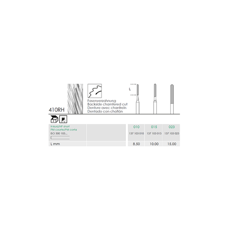 Busch 410RH 010 HP-SH PARALLEL CUTT CAR - (Pack of 2) Bur Made in Germany
