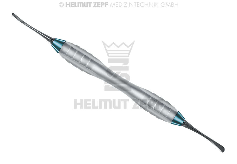 Raspatory Instrument Wide/Narrow Combination with Onyx Tips & Z-Shape Handle by Helmut Zepf 41.370.03OXZ