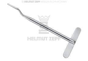 Helmut Zepf Bone Chisel Modified Vienna Bayonet 2mm Flat Handle 130mm No.41.541.02WM Surgical Dental Instrument
