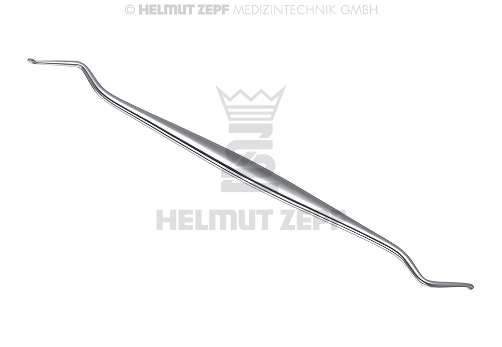 Hemingway Curette Sharp Spoon Modified 2.5mm 17.5cm Dental Instrument by Helmut Zepf No. 41.846.11