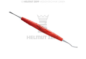Helmut Zepf glickman dental knife 4mm Back Action 90° Combination Instrument with Lightred-Magenta bIONIK Handle No. 41.853.21