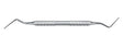 Lucas Curette with Serration - Double-Ended, 5.0 mm, 17.5 cm | Helmut Zepf No. 41.855.04S