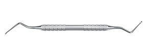 Lucas Curette with Serration - Double-Ended, 5.0 mm, 17.5 cm | Helmut Zepf No. 41.855.04S