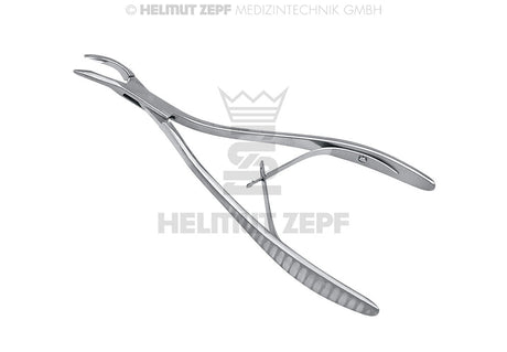 Friedman Micro-Bone rongeur forceps La Grange S-form bending 15.5cm Helmut Zepf 42.315.16S surgical instrument